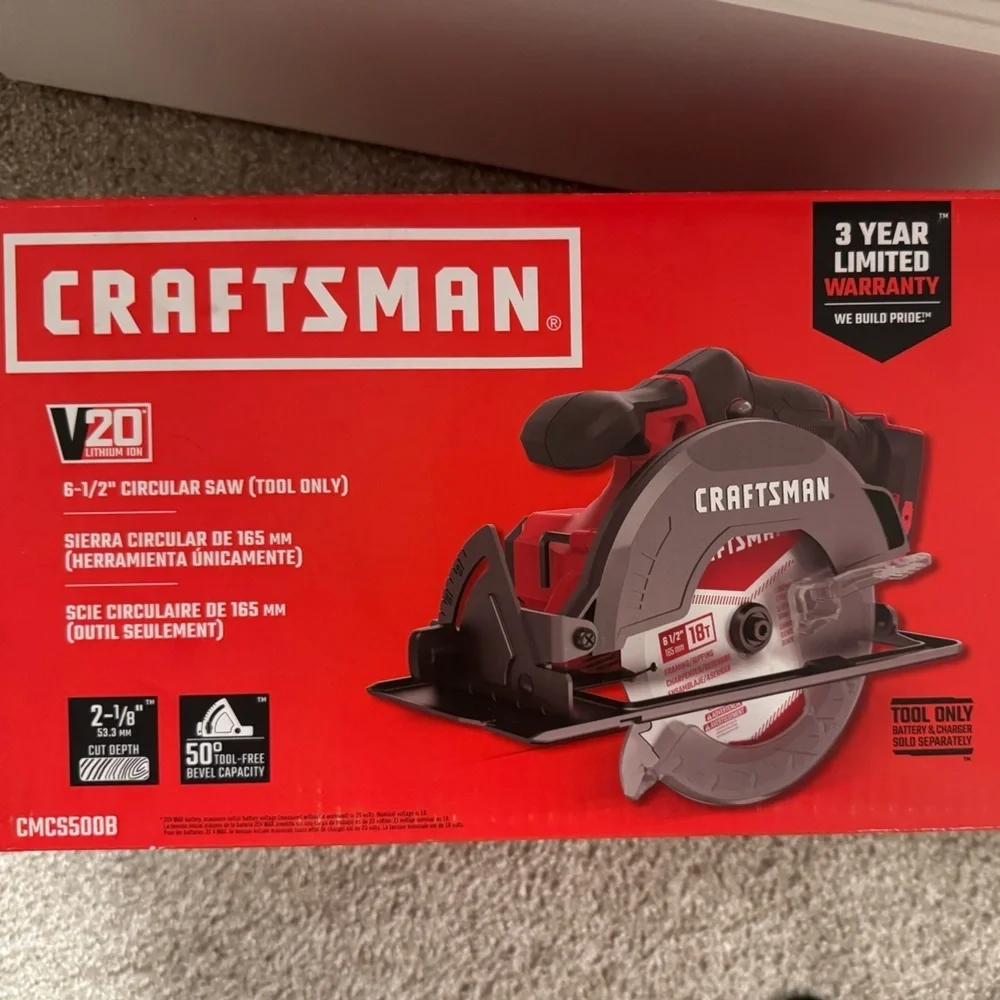 Craftsman Red Circular Saw - Picture 3 of 3